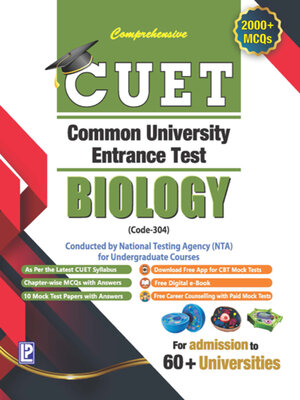 cover image of Golden CUET Biology Code-304